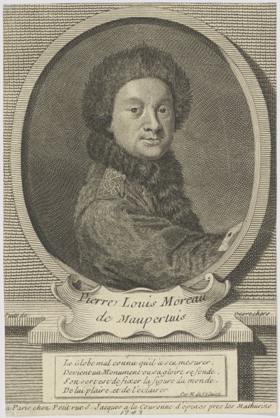Pierre Louis Moreau de Maupertuis by Etienne Jehandier Desrochers