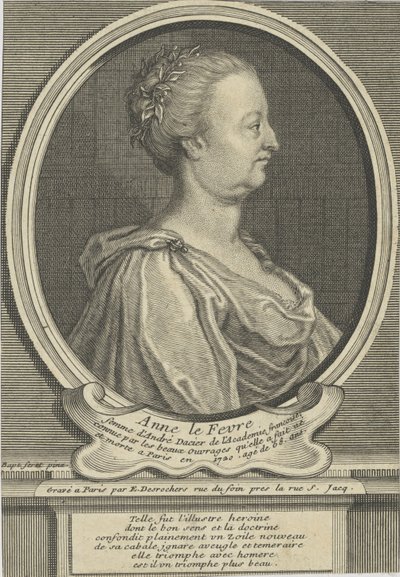Portrait of Anne Dacier née Le Fèvre by Etienne Jehandier Desrochers