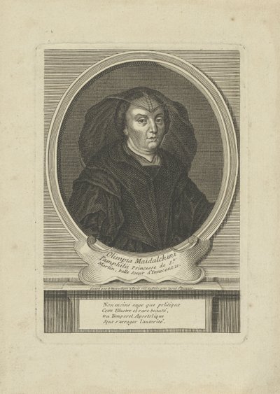 Portrait of Olimpia Maidalchini Pamphilj by Etienne Jehandier Desrochers