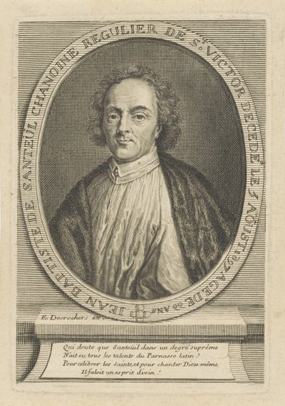 Portrait of the Poet Jean-Baptiste de Santeul 1630-1697, c. 1700 by Etienne Jehandier Desrochers