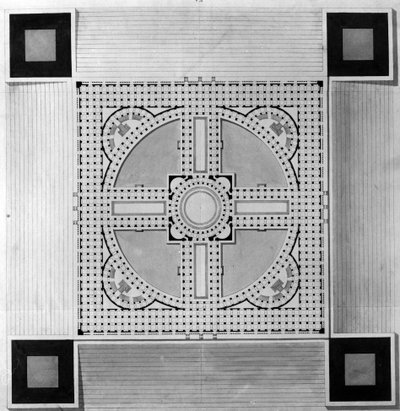 Map of the Municipal Palace - E.L. Boullée by Etienne Louis Boullee