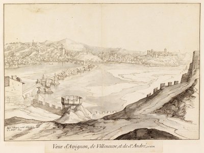 Martellage 1608 Pont Saint Benezet by Etienne Martellange