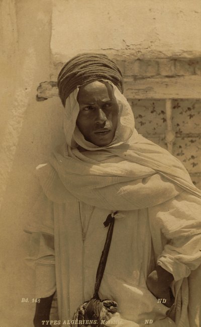 A Mozabite Berber Man by Etienne and Neurdein Louis Antonin Neurdein