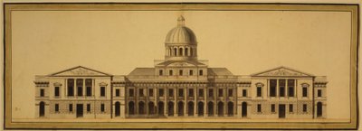 Design for U.S. Capitol by Etienne Sulpice Hallet