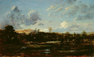 In the Landes by Etienne and Dupre Jules  Rousseau