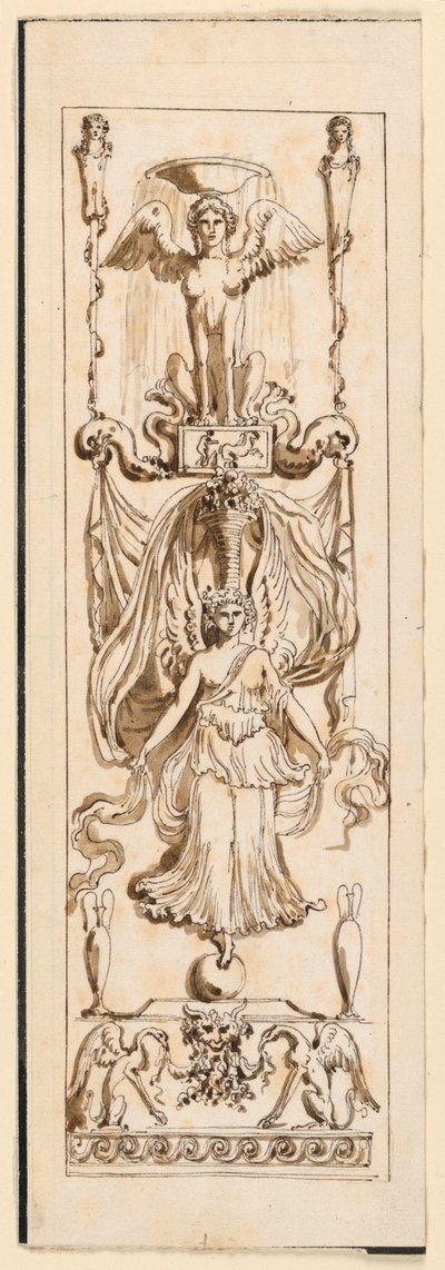 Design for a Painted Panel by Etienne de Lavallee Poussin