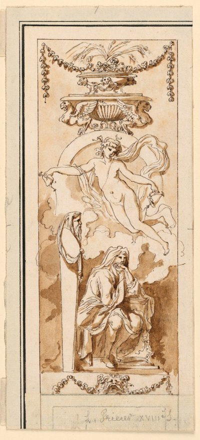 Design for a Painted Panel by Etienne de Lavallee Poussin