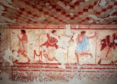 Dancers and Musicians During a Banquet by Etruscan