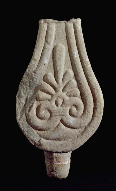 Etruscan Civilization: Stele of Fiesole in Gres from Sesto Fiorentino, Italy. 550-500 BC. Florence, Museo Archeologico by Etruscan