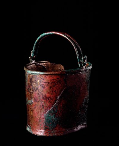 Etruscan Civilization: Bronze Situle from the Necropolis of San Cerbone, Tomb 13, Populonia Italy 5th Century BC by Etruscan