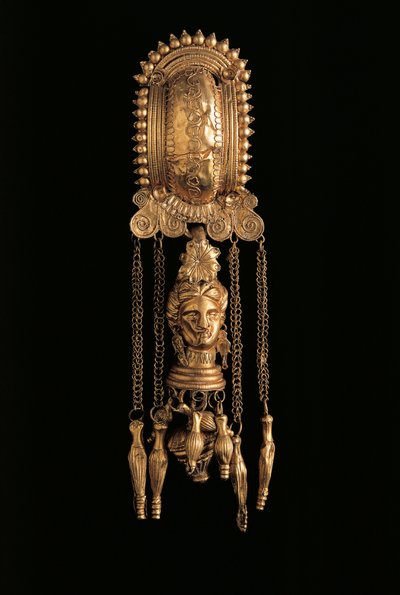 Gold Earring with Pendant from Todi by Etruscan