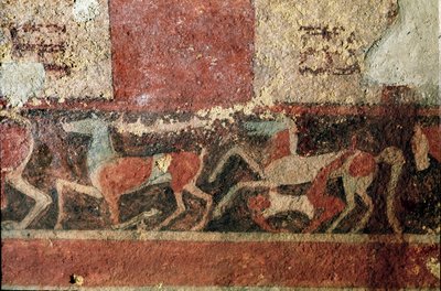 Horses and Rider (Detail) by Etruscan