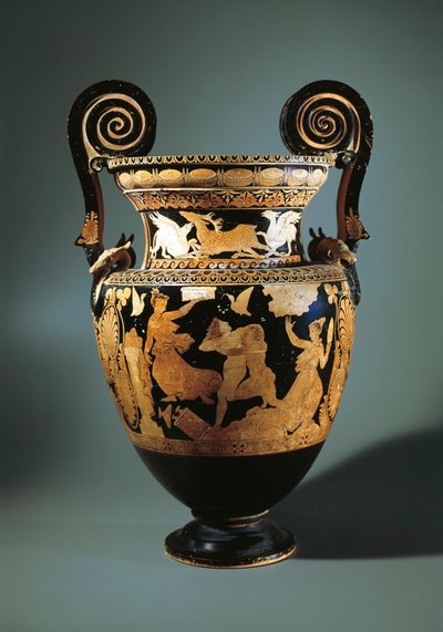 Red-Figure Volute Krater Depicting Peleus Kidnapping Thetis by Etruscan
