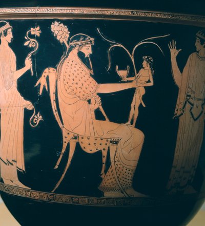 Krater (large vase) by the Altamura Painter (detail) by Etruscan