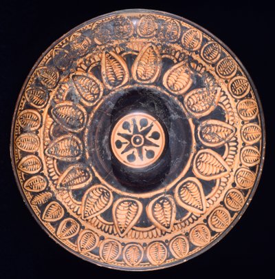 Patera. Red-figure pottery from Spina. Etruscan Civilization, 4th Century BC by Etruscan