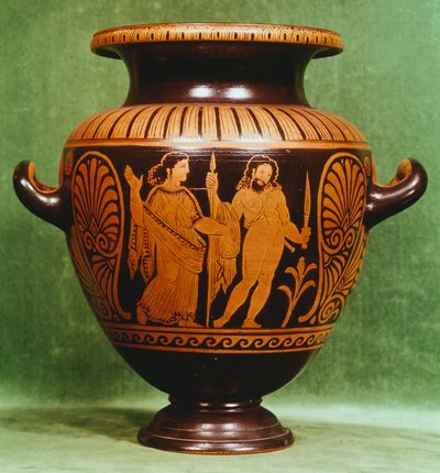 Stamnos, Red-Figure Pottery from Vulci by Etruscan