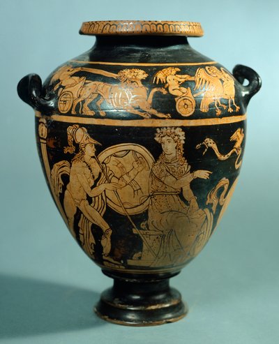 Stamnos, Red-Figure Pottery from Vulci by Etruscan