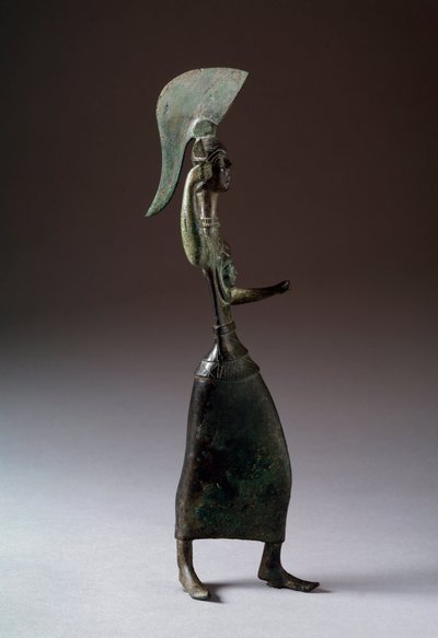 The Etruscan goddess Minerva - Bronze sculpture, 440-420 BC by Etruscan