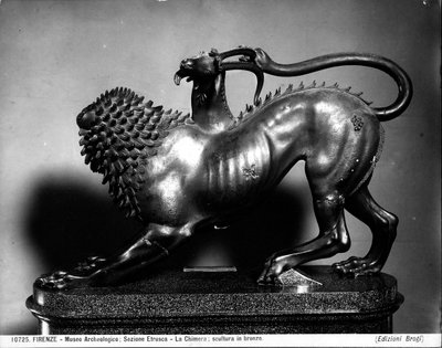 The Wounded Chimera of Bellerophon by Etruscan Etruscan