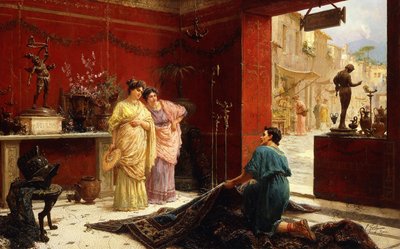 Selling His Wares by Ettore Forti