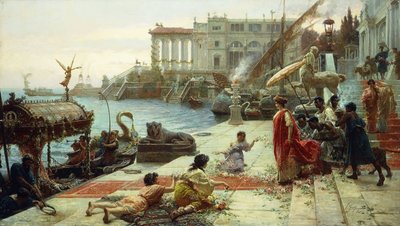 The Embarkment of a Roman Queen by Ettore Forti