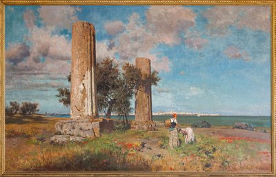 The Temple of Jupiter in Syracuse by Ettore de Maria Bergler