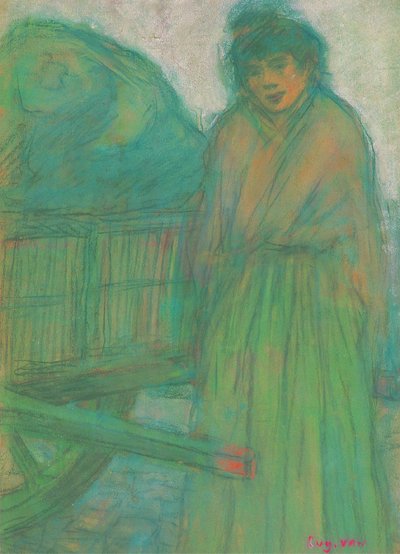 Harbour Girl with Chariot by Eugeen van Mieghem