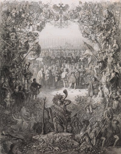 The Members of the Albrecht Durer Society for the Election Year 1843-1844 by Eugen Napoleon Neureuther