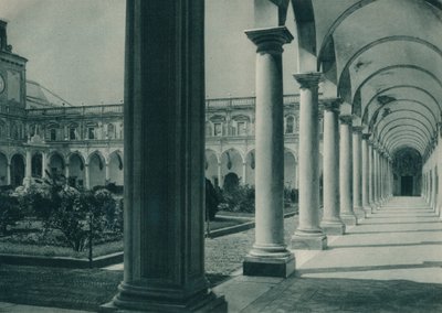 Cloisters in the Monastery of San Martino, Near Naples, Italy by Eugen Poppel