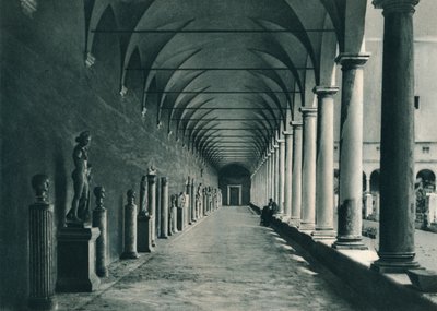 Cloisters in the Museum of the Baths of Diocletian, Rome, Italy, 1927 by Eugen Poppel