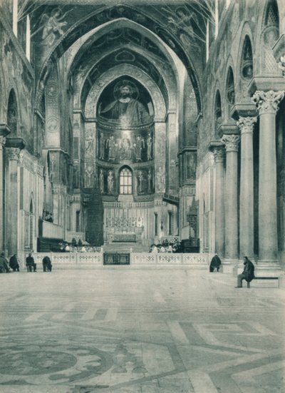 Interior of Monreale Cathedral, Sicily, Italy, 1927 by Eugen Poppel