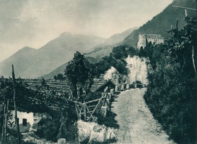 Landscape with Tyrol Castle, Merano, South Tyrol, Italy by Eugen Poppel