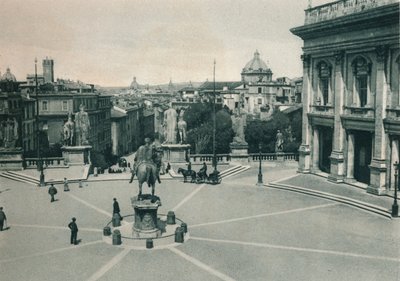 Piazza del Campidoglio with the Statue of Marcus Aurelius, Rome, Italy by Eugen Poppel