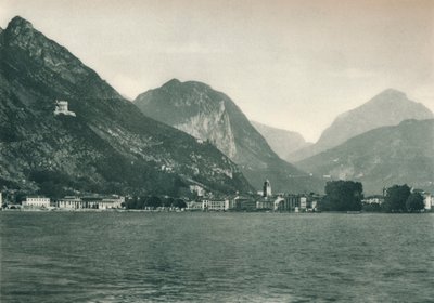 Riva del Garda from Lake Garda, Italy, 1927 by Eugen Poppel