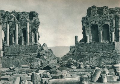 Stage of the Greek Theatre, Taormina, Sicily, Italy by Eugen Poppel