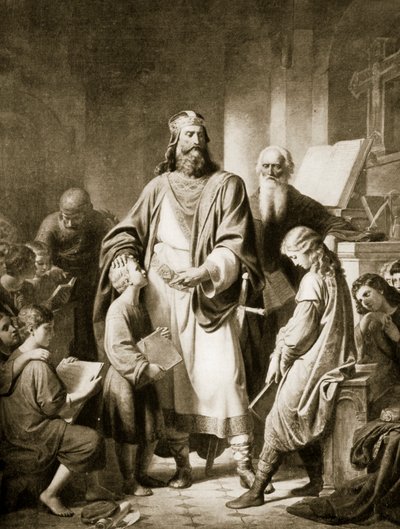 Charlemagne and his Scholars, Illustration from 