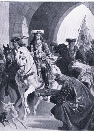 The Austrians entering Belgrade, illustration from Landmarks in European History by Eugen von Blaas