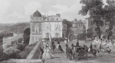 Saint Germain, The Cafe, Pavilion of Henry IV by Eugene Louis (after) Lami