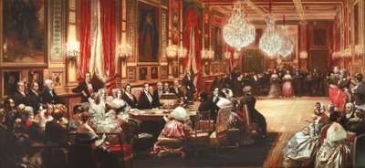 Concert in Honour of Queen Victoria of the United Kingdom in the Hall of Mirrors of Chateau d