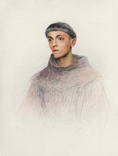 A Young Friar by Eugene (after) Burnand