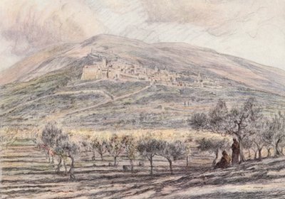 Assisi by Eugene (after) Burnand
