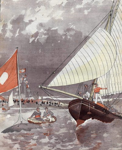 Regattas at Le Havre in 1892, based on Mr. Courboin