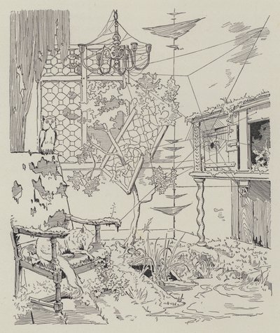 Scene from La Dame de Gai-Fredon, by Quatrelles (Ernest L