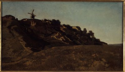View of Montmartre, circa 1848 by Eugene Antoine Samuel Lavieille