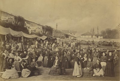 Prison des Chantiers, le 15 août 1871, Versailles by Eugene Appert