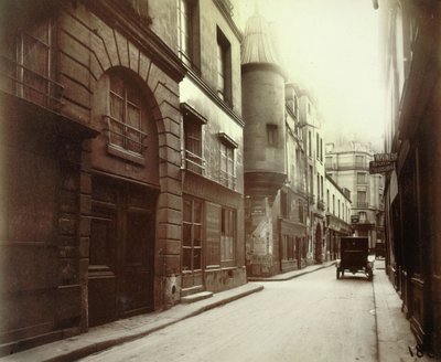 Hôtel des Abbés de Fécamp, 3 Rue Hautefeuille, 6th Arrondissement, Paris by Eugène Atget