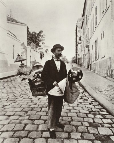 Lampshade Merchant by Eugène Atget