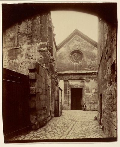 St. Julien le Pauvre-Facade by Eugène Atget