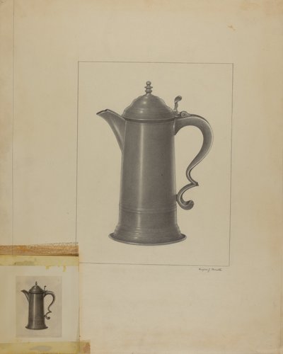 Pewter Flagon by Eugene Barrell