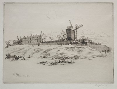 Moulin de la Galette, Montmartre by Eugene Bejot